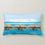Paradise beach  Throw Pillow Lumbar pillows
