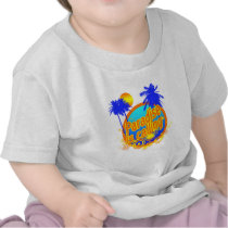 Paradise Blue t-shirts