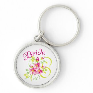 Paradise Bride T-shirts and Gifts keychain