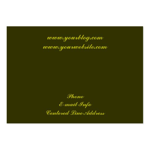 Paradise Business Card Templates (back side)
