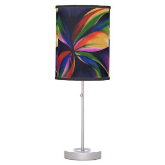 Paradise Colorful Abstract Original Art Lamp