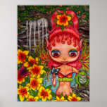 Paradise Fairy With Frog Poster Paradise Fairy With Frog Poster