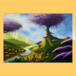 paradise fantasy landscape notecard cards