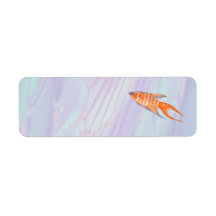 Paradise Fish. Custom Return Address Label