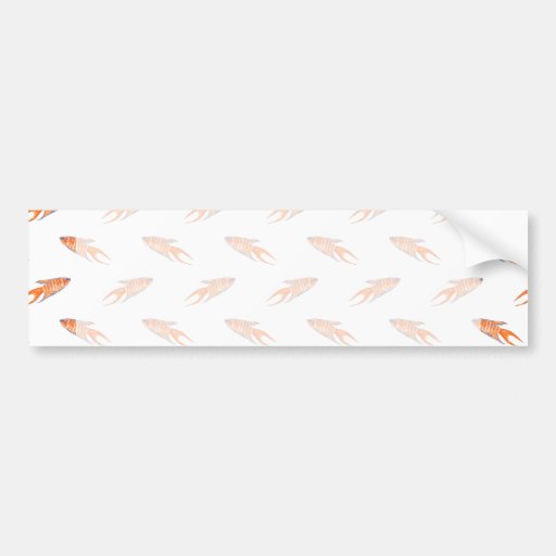 Paradise Fish Pattern. Bumper Sticker