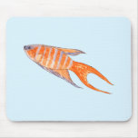 Paradise Fish, Watercolor. Mouse Pad