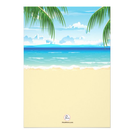 Paradise Found Retirement Party Invitation