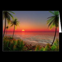 Paradise Island Greeting Card cards
