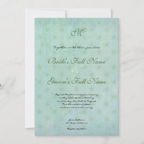 Paradise Love Birds 2, Wedding Invitation invitation