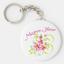 Paradise Matron of Honor Favors Key Chains