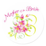 Paradise Mother of the Bride Gifts Round Sticker