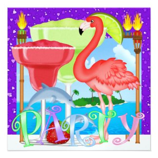 Paradise PARTY / Luau - SRF Custom Invitation
