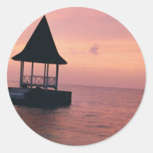 Paradise Round Stickers