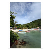 Paradise tropical beach Perhentian Island Post Cards