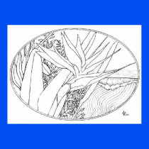 Paradise Waves Coloring Book Page