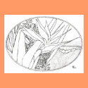 Paradise Waves Coloring Book Page posters