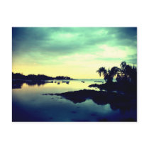 paradisiac island - by night postcards