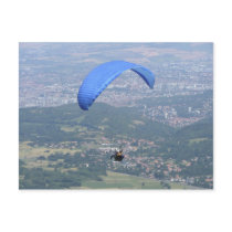 Paraglider over Clermont Post Card
