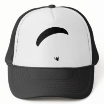 paragliding black icon hats