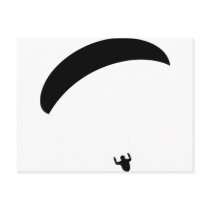 paragliding black icon postcards
