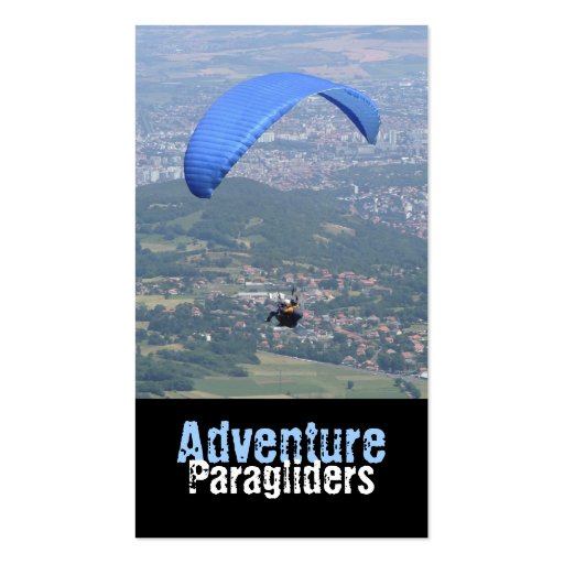 Paragliding business card (front side)