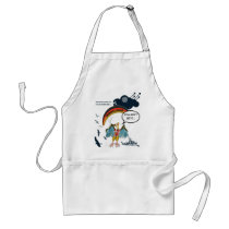Paragliding Vulture Cartoon - Cloud Base aprons by localpigeon Paragliding Vulture Cartoon - Cloud Base aprons