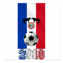 Paraguay 2010 flag of Paraguay soccer ball gifts posters