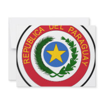 Paraguay coat of arms invitations