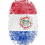 Paraguay fingerprint flag 100% Paraguayan gifts Polo