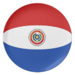 Paraguay Fisheye Flag Plate