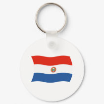 Paraguay Flag Keychain by livingflags Paraguay Flag Keychain