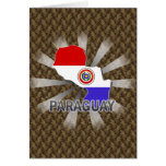 Paraguay Flag Map 2.0 Card