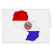 Paraguay flag map cards by FlagStore Paraguay flag map cards