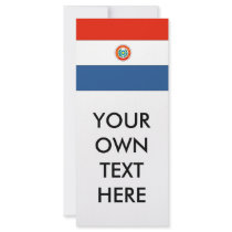 Paraguay Flag Rack Card Template