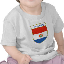 Paraguay Flag Shield T Shirts