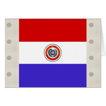 Paraguay High quality Flag Greeting Card