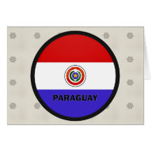 Paraguay Roundel quality Flag Cards