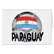 Paraguay Soccer Football Merch Card
