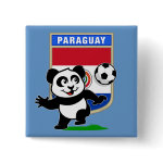 This adorable little panda is too cute! He's featured in front of a large flag from Paraguay and ready to play football and score some goals. This cute design is perfect for football players and soccer fans! You can totally customize this gift! Change the color, move the design around, add your own text or images -- make it your own!