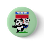 This adorable little panda is too cute! He's featured in front of a large flag from Paraguay and ready to play football and score some goals. This cute design is perfect for football players and soccer fans! You can totally customize this gift! Change the color, move the design around, add your own text or images -- make it your own!