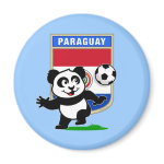 This adorable little panda is too cute! He's featured in front of a large flag from Paraguay and ready to play football and score some goals. This cute design is perfect for football players and soccer fans! You can totally customize this gift! Change the color, move the design around, add your own text or images -- make it your own!