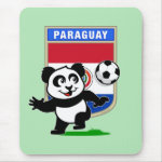 This adorable little panda is too cute! He's featured in front of a large flag from Paraguay and ready to play football and score some goals. This cute design is perfect for football players and soccer fans! You can totally customize this gift! Change the color, move the design around, add your own text or images -- make it your own!