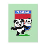 This adorable little panda is too cute! He's featured in front of a large flag from Paraguay and ready to play football and score some goals. This cute design is perfect for football players and soccer fans! You can totally customize this gift! Change the color, move the design around, add your own text or images -- make it your own!