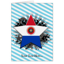 Paraguay Star Greeting Card
