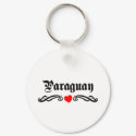 Paraguay Tattoo Style keychains