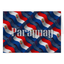 Paraguay Waving Flag Greeting Card