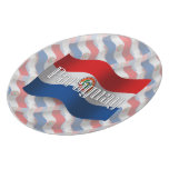 Paraguay Waving Flag Party Plate