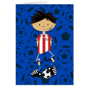 Paraguay World Cup Soccer Boy card