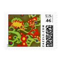 "paraiso" postage stamp by baird duschatko