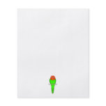 Parakeet Cartoon. Bird on a perch. Flyer